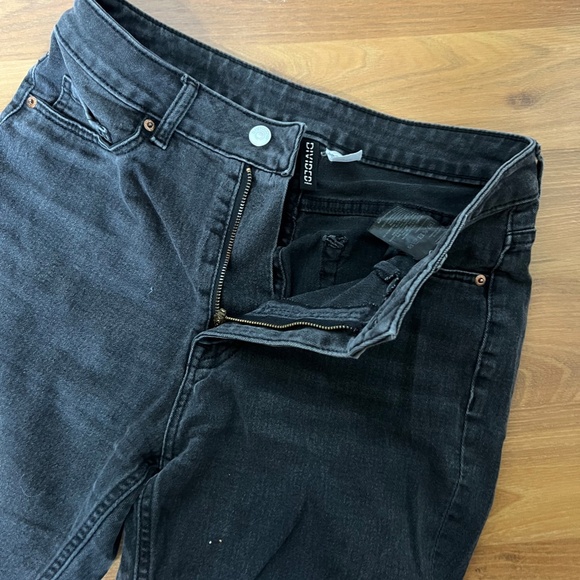 Kick Flare Ankle Jeans – Black, Size 6 - Picture 2 of 4